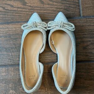 A new day Juliette Bow Ballet Flats Silver